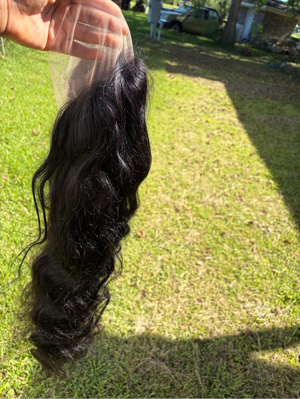 13x6 body wave human hair wig 34 in